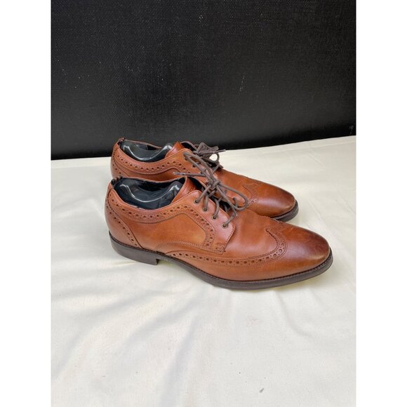 Cole Haan Men's Leather Light Brown Shoes Oxfords Size 7 SKU 6199 - Picture 3 of 6